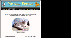 Desktop Screenshot of pawsitivelypurrfectpa.com